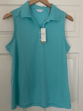 ⛳️ Callaway Aqua Women’s Sleeveless Polo Golf Tank ⛳️